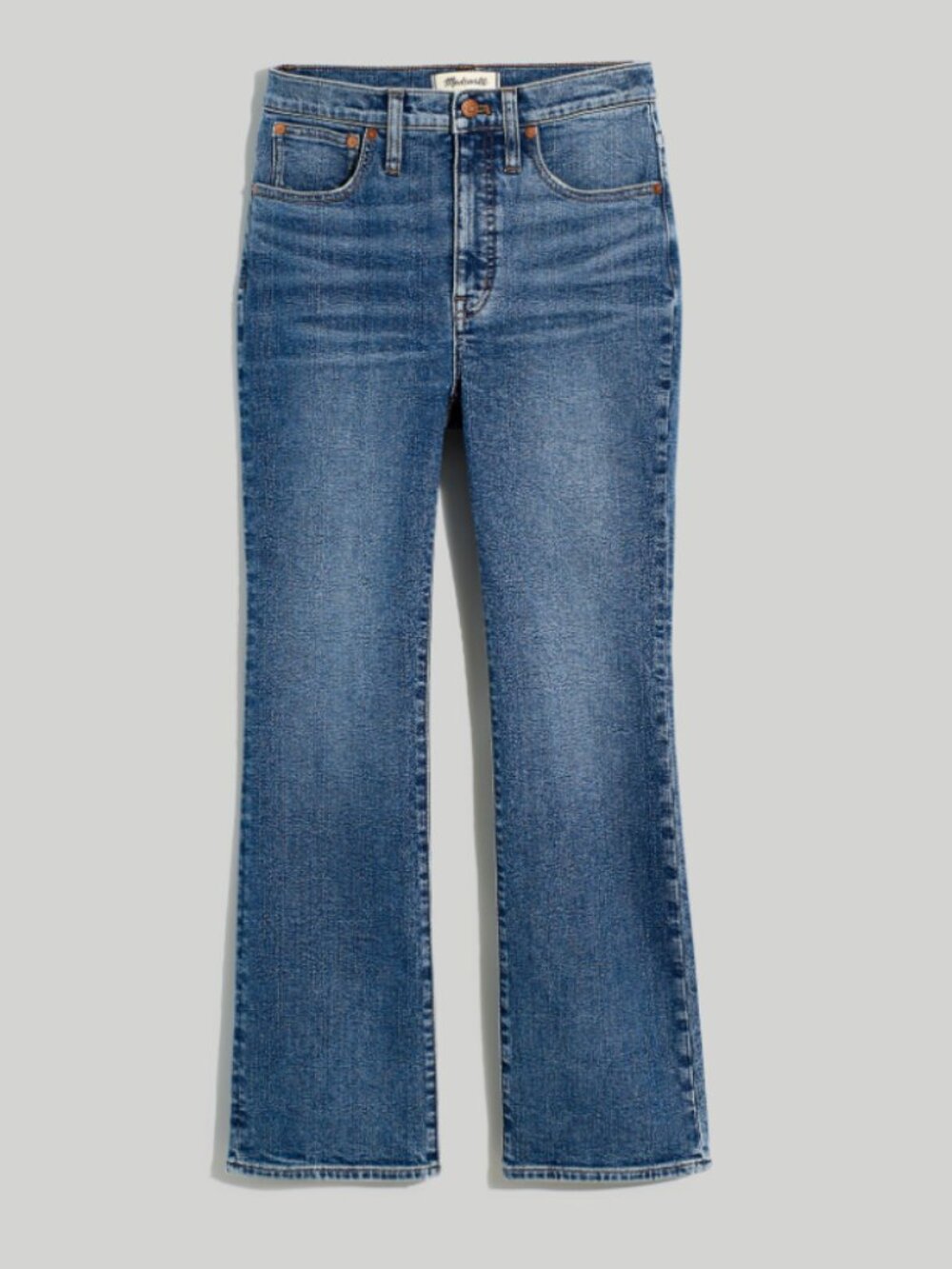 Madewell Cali Demi Boot Kick Flare Cropped Jeans Glenside Wash Size 28